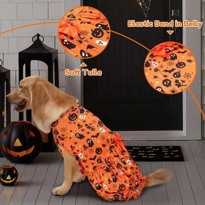 Halloween Pet Dress — Striped Costume for Medium & Large Dogs and Cats