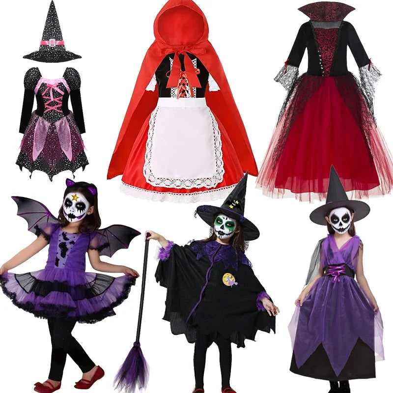 Purple Bat Vampire Costume for Girls – Halloween Fantasy Dress
