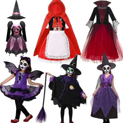 Purple Bat Vampire Costume for Girls – Halloween Fantasy Dress