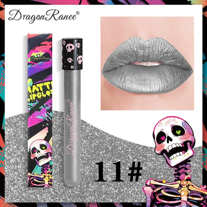 12-Shade Matte Lip Tint Set | Waterproof & Smudge-Proof Lipstick Palette