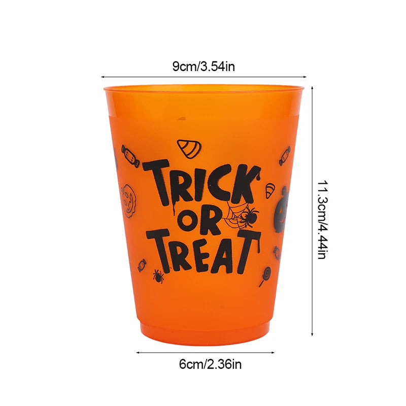 Halloween Boo & Skull Plastic Party Cups, 8–24 Pack