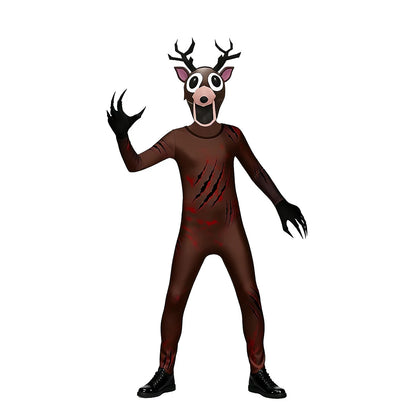 Woodland Deer & Owl Animal Cosplay Jumpsuit Costume - Kids & Adults