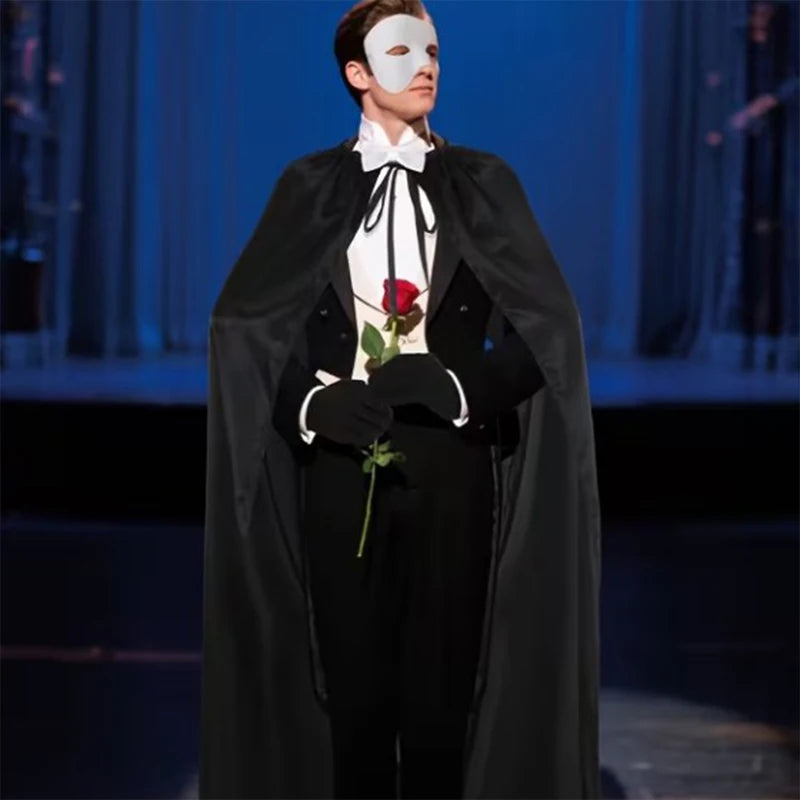 Phantom Masquerade Costume Kit - Cape, Mask, Bow Tie & Gloves