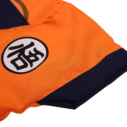 Saiyan Warrior Anime Cosplay Costume - Kids & Adult Halloween Costume with Tail & Wig