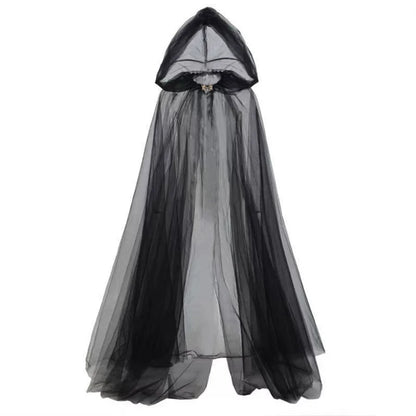 Hooded Ghost Cloak Costume – Death God Witch Cosplay Dress