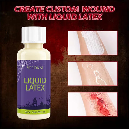 Liquid Latex SFX Makeup — Realistic Fake Skin, Scars & Wound Effects