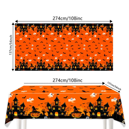 Ghost Halloween Party Decoration Set – Tableware, Balloons & Banners