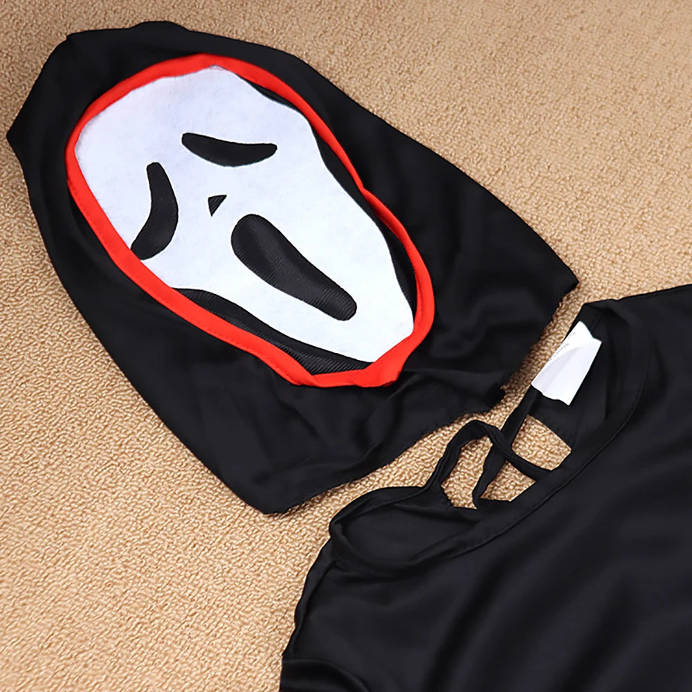 Death God Ghost Costume for Men – Horror Cosplay Robe & Hood