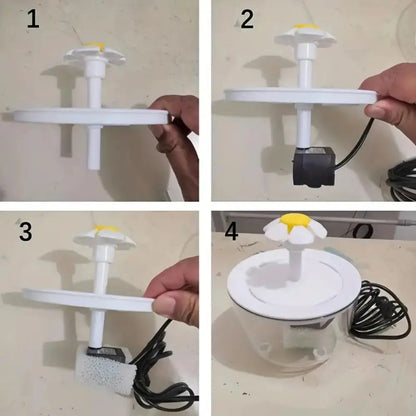 1.2L Automatic Cat Water Fountain – USB Filtered Pet Dispenser
