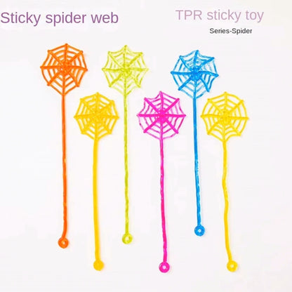 Sticky Spider Web Toys, 10–50 Pack – Kids Halloween Party Favors