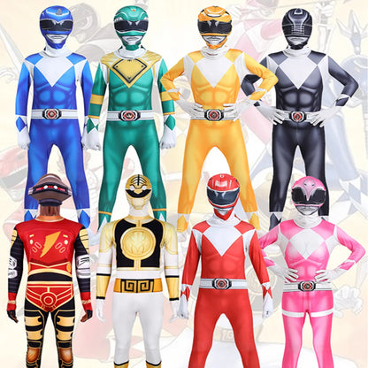 Samurai Warrior Ranger Superhero Cosplay Jumpsuit