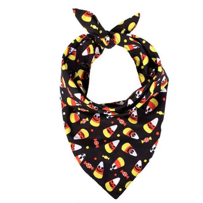 Halloween Pet Bandana Scarf – Triangle Scarf for Dogs & Cats