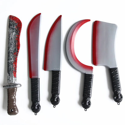 Fake Bloody Knife Prop – Plastic Halloween Party Decoration