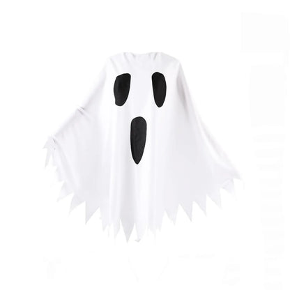 Women's Ghost Costume Set – Poncho, Headband & Tights