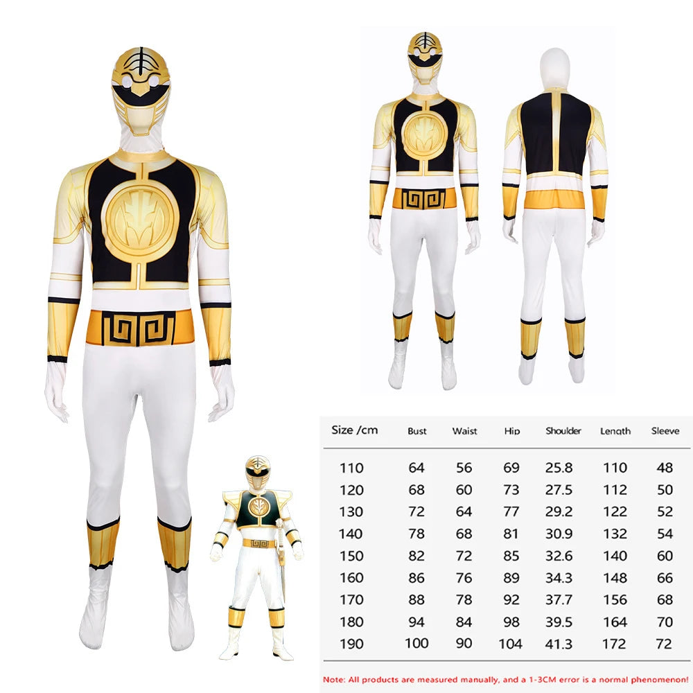 Samurai Warrior Ranger Superhero Cosplay Jumpsuit