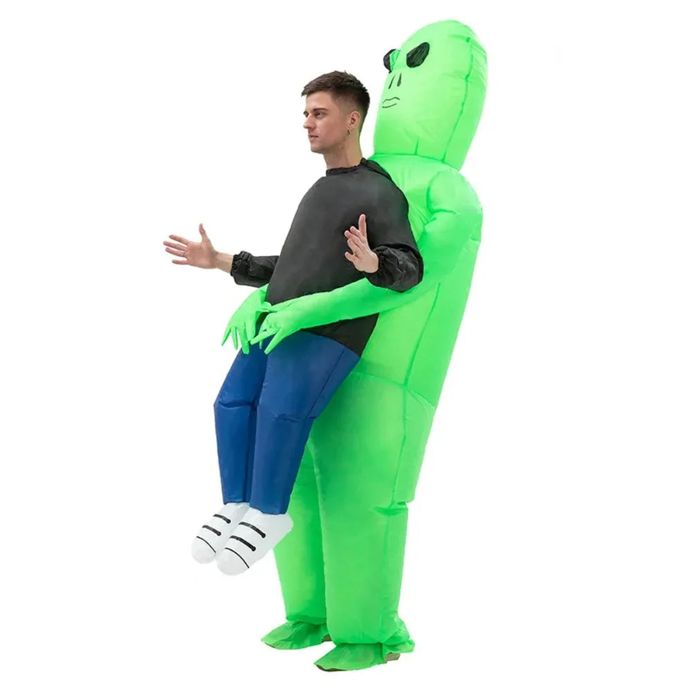 Inflatable Alien Costume – Funny Blow-Up Halloween Outfit