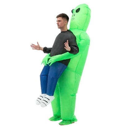 Inflatable Alien Costume – Funny Blow-Up Halloween Outfit