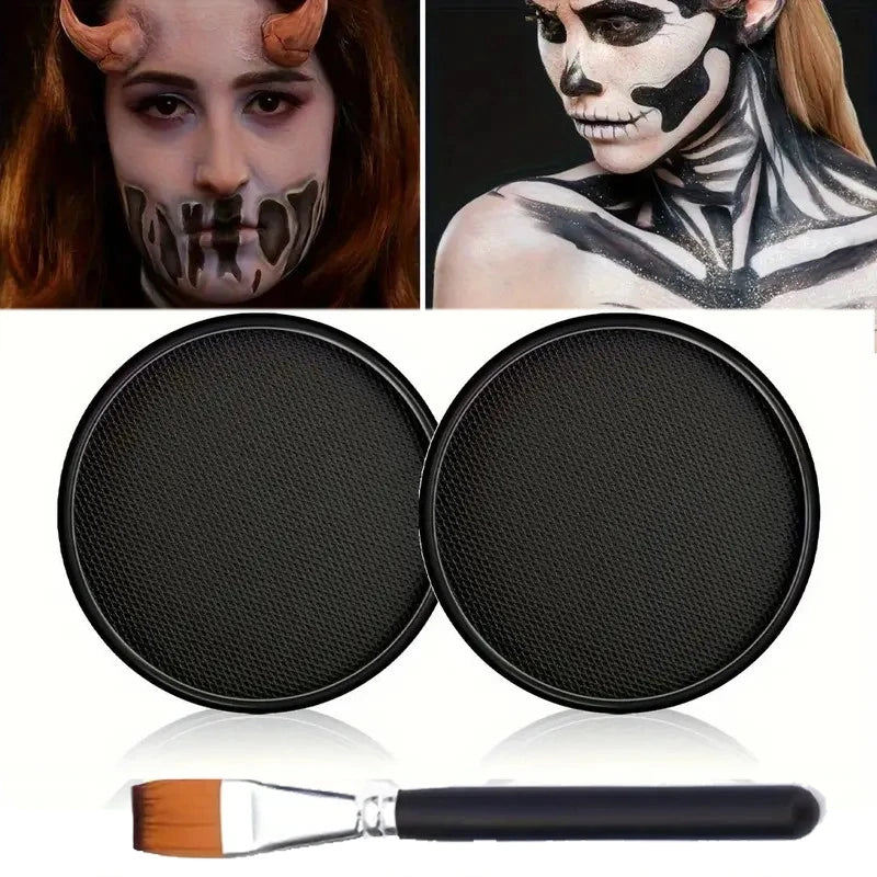 Halloween Face & Body Paint Palette — Washable Water-Activated Makeup, 30g