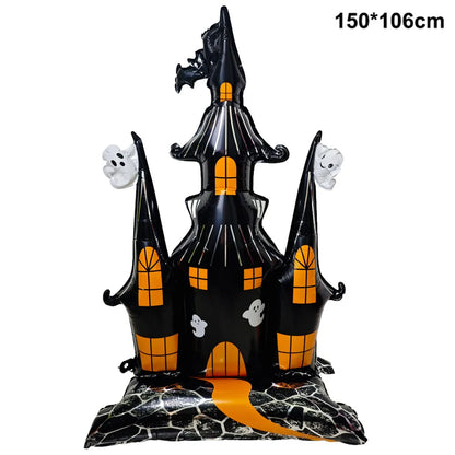 Ghost Halloween Party Decoration Set – Tableware, Balloons & Banners
