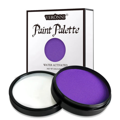 Halloween Face & Body Paint Palette — Washable Water-Activated Makeup, 30g