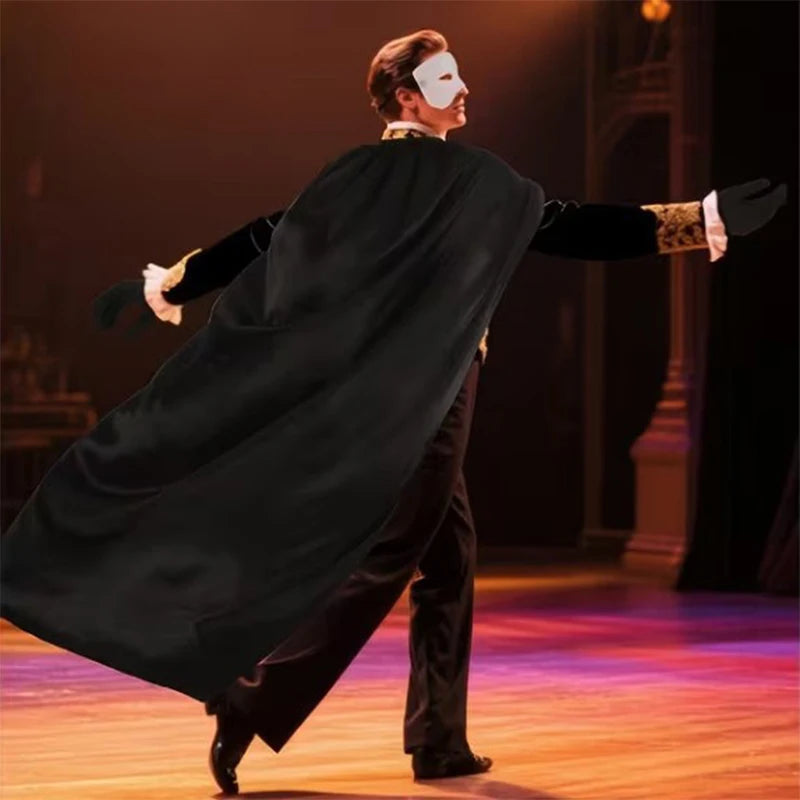Phantom Masquerade Costume Kit - Cape, Mask, Bow Tie & Gloves