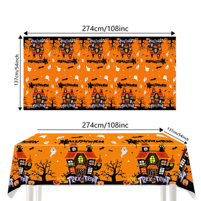 Ghost Halloween Party Decoration Set – Tableware, Balloons & Banners