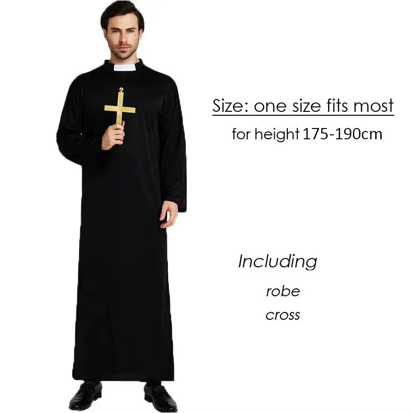 Priest & Bishop Cosplay Costume for Men – Clergyman Robe