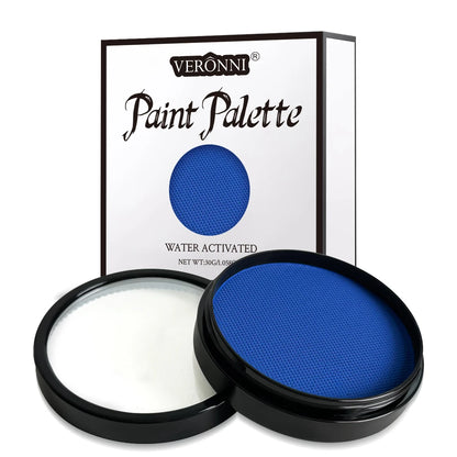 Halloween Face & Body Paint Palette — Washable Water-Activated Makeup, 30g