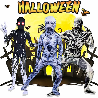 Kids Zombie & Vampire Cosplay Jumpsuit - Halloween Costume for Children