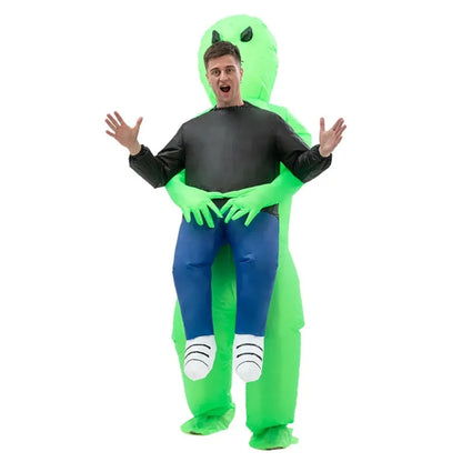 Inflatable Alien Costume – Funny Blow-Up Halloween Outfit