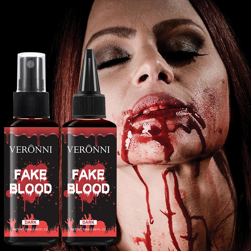 Realistic Fake Blood Gel — Halloween SFX Makeup for Wounds & Scars, 50ml
