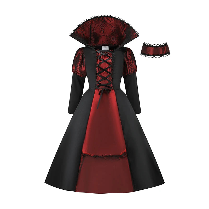 Kids Vampire Costume Set with Trident & Tattoo Stickers - Boys & Girls