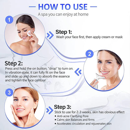 7 Color LED Face & Neck Massager – EMS Skin Tightening Device