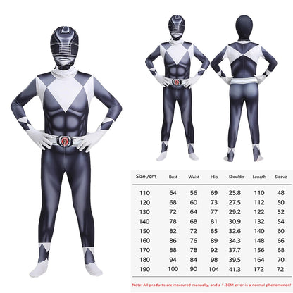 Samurai Warrior Ranger Superhero Cosplay Jumpsuit