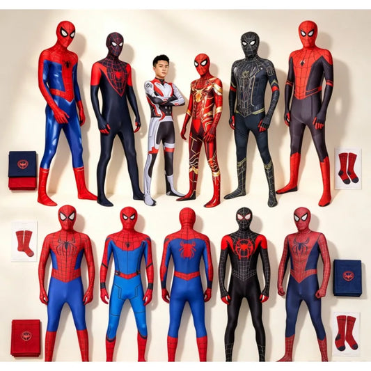 Web-Slinger Superhero Cosplay Suit - Full Body Zentai Halloween Costume