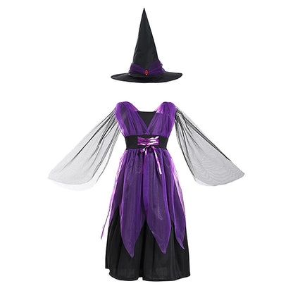 Purple Bat Vampire Costume for Girls – Halloween Fantasy Dress