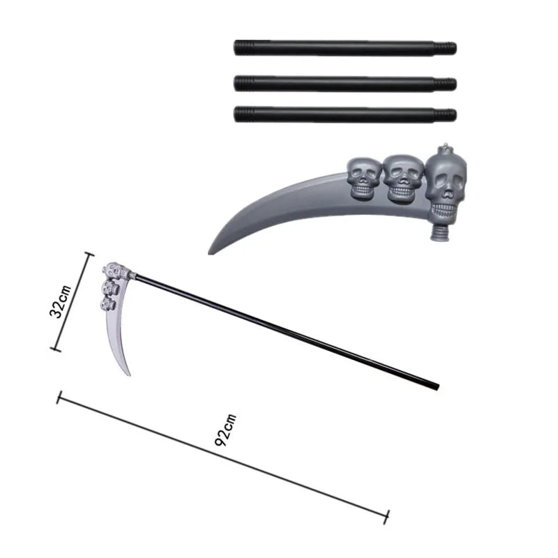 Grim Reaper Costume for Boys - Glowing Red Eyes with Gloves & Mask