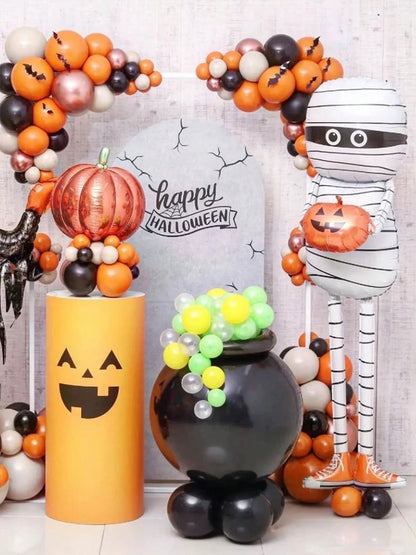 Halloween Mummy Pumpkin Balloon – Trick or Treat Party Decor