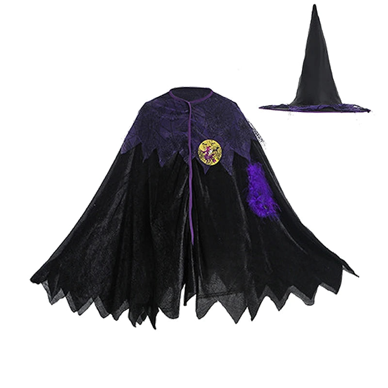 Purple Bat Vampire Costume for Girls – Halloween Fantasy Dress