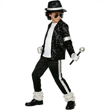 80s Pop Icon Dance Costume for Boys - Halloween Performance Outfit