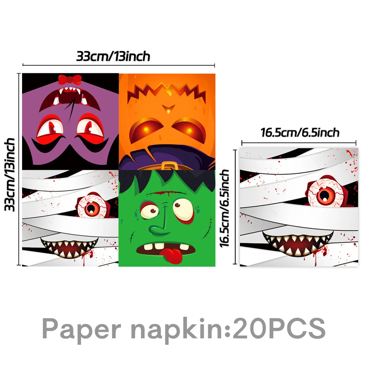 Ghost Halloween Party Decoration Set – Tableware, Balloons & Banners