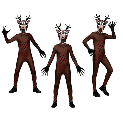 Woodland Deer & Owl Animal Cosplay Jumpsuit Costume - Kids & Adults