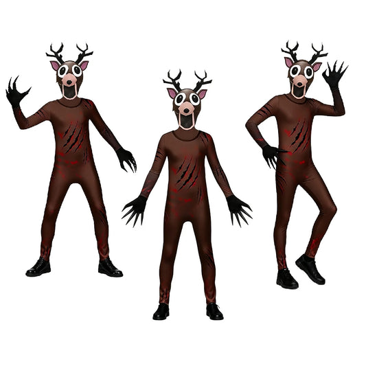 Woodland Deer & Owl Animal Cosplay Jumpsuit Costume - Kids & Adults