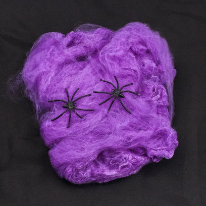 Stretchy Spider Web Cobweb – Halloween Party Decor, 1–10 Bags