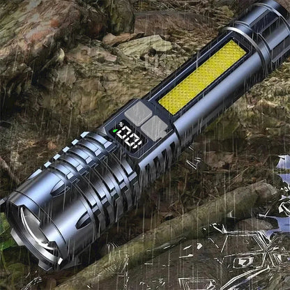 30W High Power LED Flashlight with COB Side Light