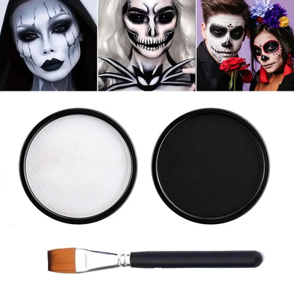 Halloween Face & Body Paint Palette — Washable Water-Activated Makeup, 30g