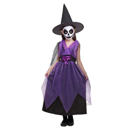 Purple Bat Vampire Costume for Girls – Halloween Fantasy Dress