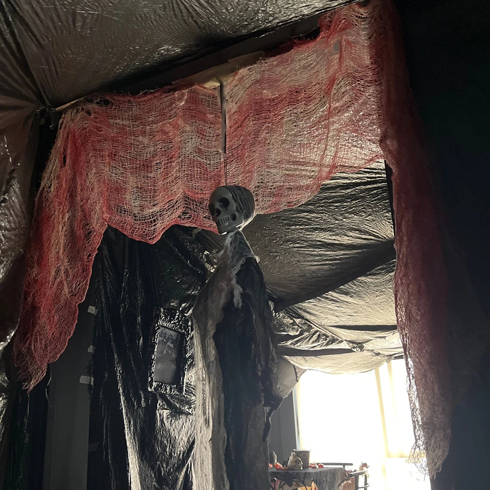 Bloody Gauze Halloween Door Curtain Decoration - Haunted House Props
