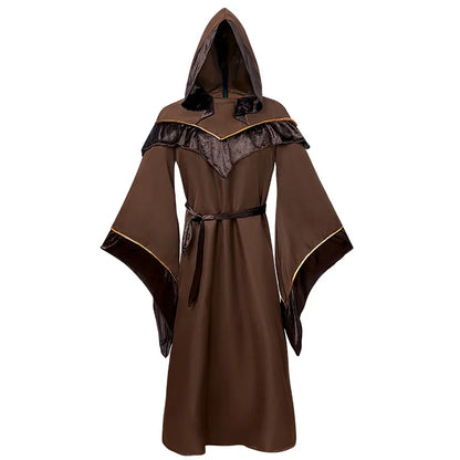 Vampire Wizard Robe Costume for Men - Halloween Sorcerer Outfit
