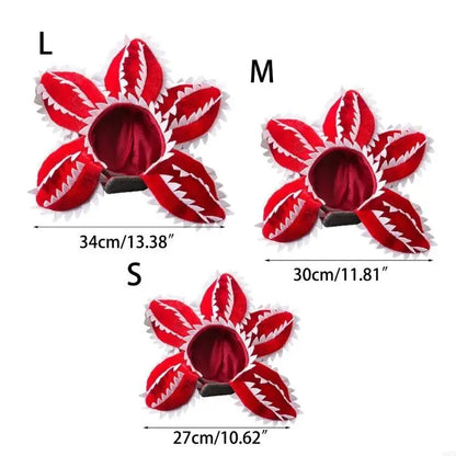 Scary Monster Flower Pet Hat – Halloween Cat & Dog Headwear